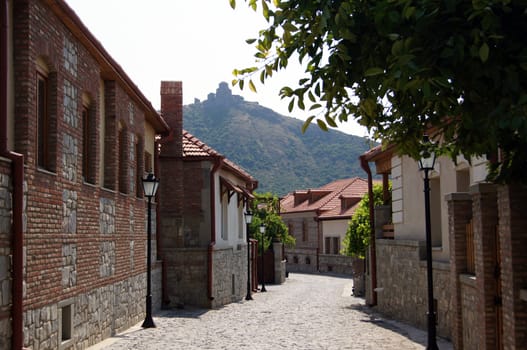 Exterior of ancient capital of Georgia - Mcxeta - one of the symbols of Georgia