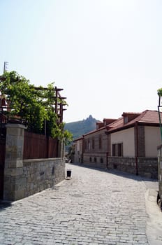 Exterior of ancient capital of Georgia - Mcxeta - one of the symbols of Georgia