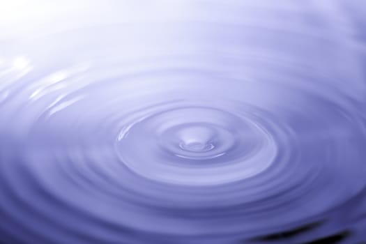 circular waves made by droplet falling into water