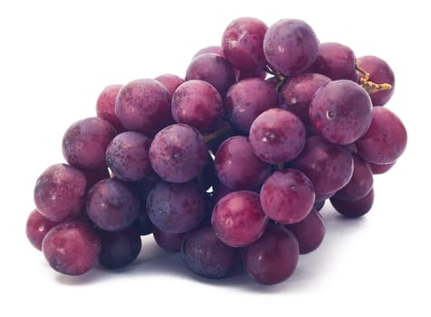 red grape isolated on white