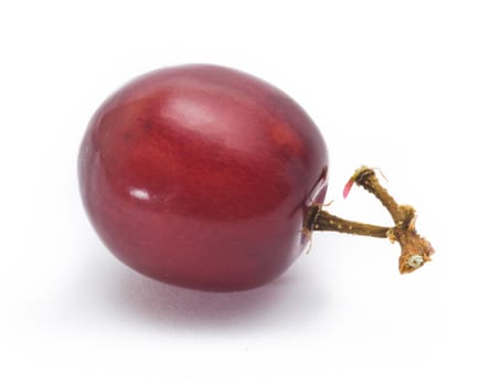 red grape isolated on white