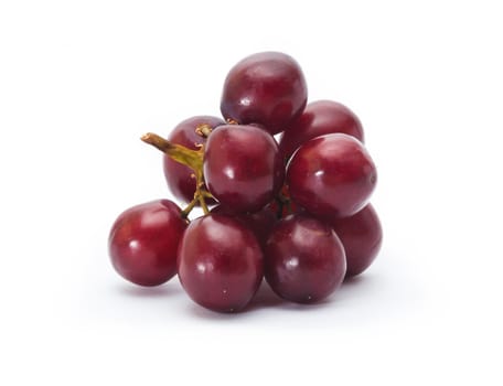 red grape isolated on white