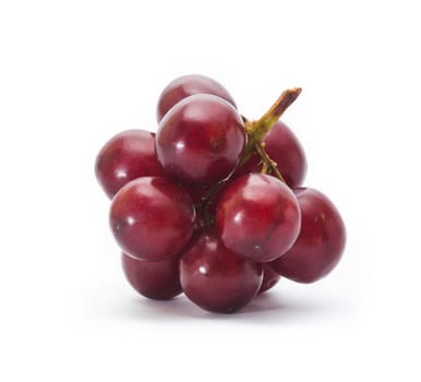 red grape isolated on white