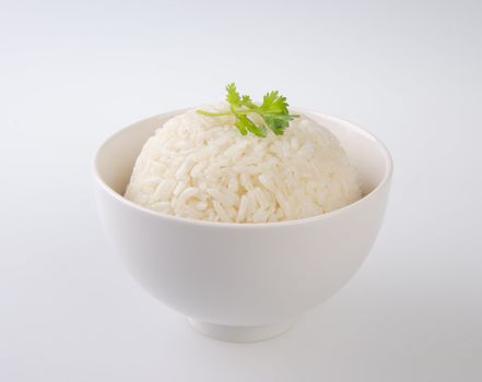 Rice isolated on white background