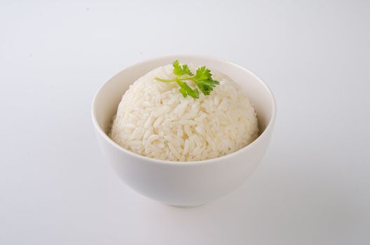 Rice isolated on white background