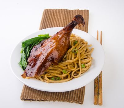 Duck noodle food. asia food