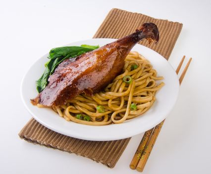 Duck noodle food. asia food