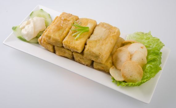 Tofu and mince on rice. Chinese cuisine