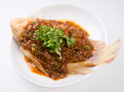 fish. steamed fish chinese style