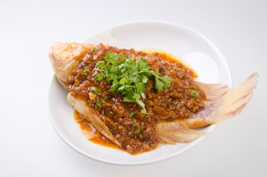 fish. steamed fish chinese style