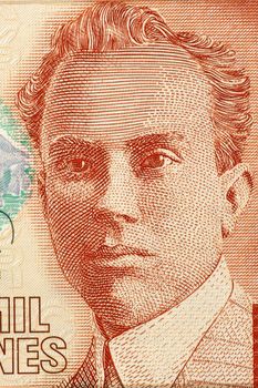 Clodomiro Picado Twight (1887-1944) on 2000 Colones 2005 Banknote from Costa Rica. Costa Rican scientist.