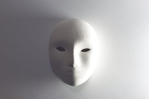 plaster mask in studio