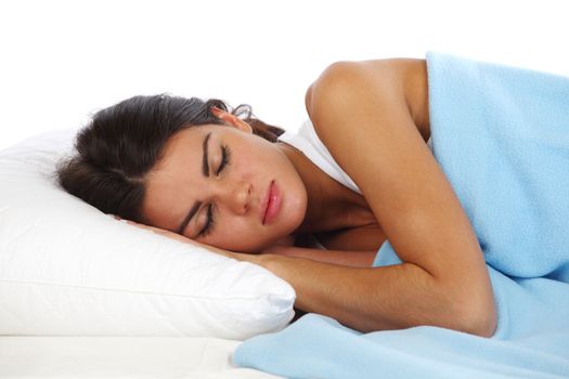 beauty woman sleep on the pillow