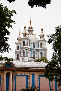 Orthodox monastery in Russia, St. Petersburg, Smolny