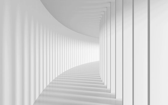 3d Illustration of Long Corridor 