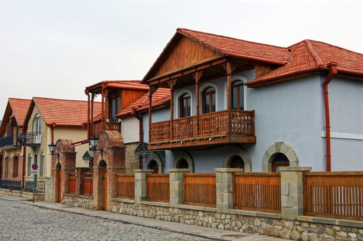 Exterior of ancient capital of Georgia - Mcxeta - one of the symbols of Georgia