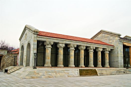 Exterior of ancient capital of Georgia - Mcxeta - one of the symbols of Georgia