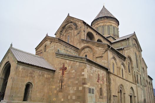 Exterior of ancient capital of Georgia - Mcxeta - one of the symbols of Georgia