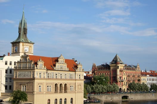 Old Prague overview from Carl bridge      