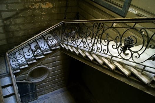 Old staircase in Tbilisi houses of 18-19 centuries, Republic of Georgia