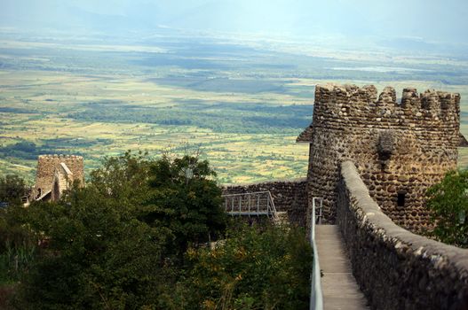 historical medieval city of Signagi in Kakheti region, Republic of Georgia, close to Tbilisi