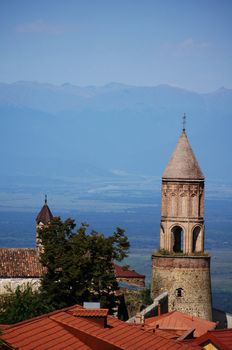 historical medieval city of Signagi in Kakheti region, Republic of Georgia, close to Tbilisi