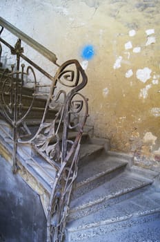 Old staircase in Tbilisi houses of 18-19 centuries, Republic of Georgia