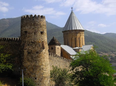 Ananuri church. Georgian Military Highway - Caucasus. Georgia.