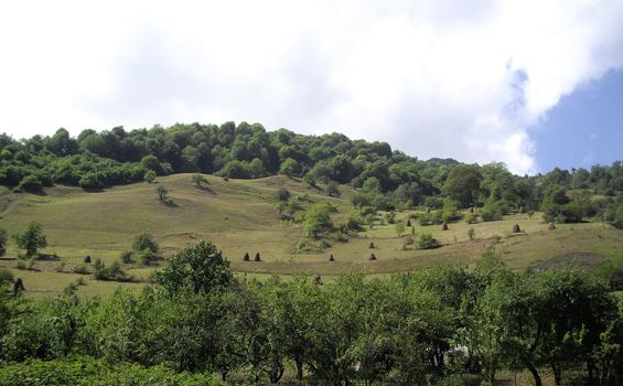 Caucasus mountains on the territory of Georgia