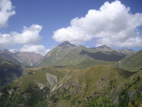 Caucasus mountains on the territory of Georgia