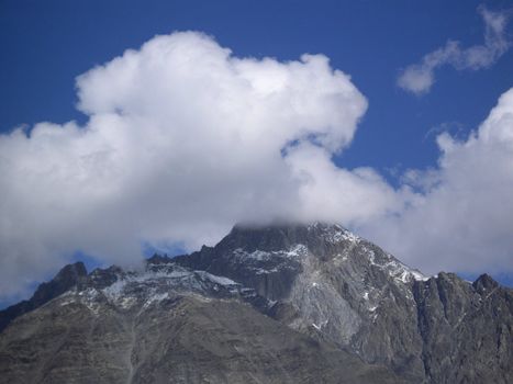 Caucasus mountains on the territory of Georgia