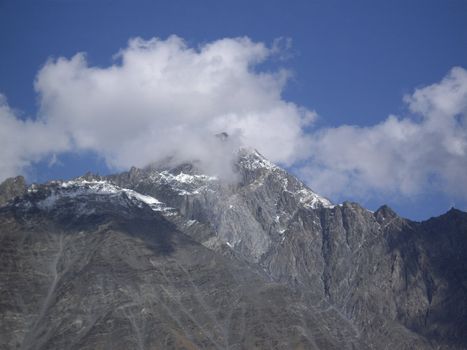 Caucasus mountains on the territory of Georgia