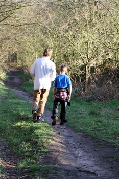 teenagers in the woods