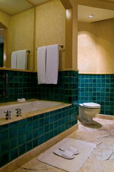 Bathroom of a elegant 5 star luxury hotel suite room