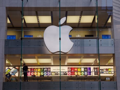 Apple Store in Sydney with people shopping for computers, Australia.
New York Based Company