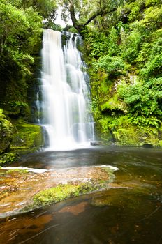 McLean Falls in the Catlins of South New Zealand