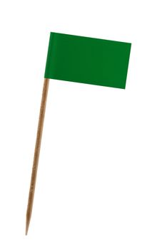 Tooth pick wit a small paper flag of Libia