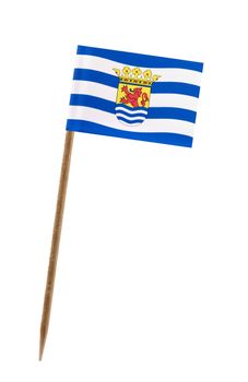 Tooth pick wit a small paper flag of Zeeland