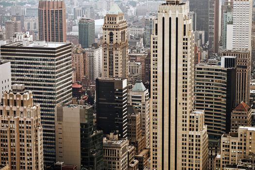 Skyscrapers on Manhattan. Midtown, Manhattan, New York City, USA.