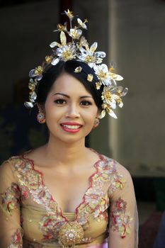 The Indonesian happy bride. Bali. Indonesia