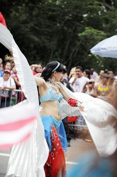 NEW YORK CITY, USA - JUNE 10: The annual Puerto Rican Day Parade in NYC honoring the inhabitants of Puerto Rico and all people of Puerto Rican birth or heritage. June 10, 2012 in New York City, USA