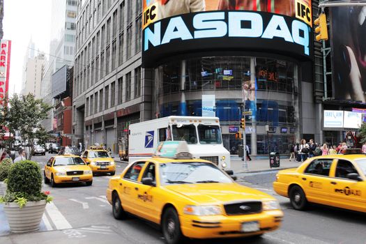 NEW YORK CITY, USA - JUNE 12: NASDAQ building on Times Square. NASDAQ is an American stock exchange. June 12, 2012 in New York City, USA