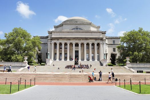 NEW YORK CITY, USA - JUNE 14: The Low Memorial Library of Columbia University. The Building now consists almost solely of administrative offices. June 14, 2012 in New York City, USA
