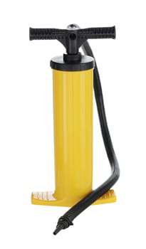 Manual air pump for inflating airbeds, beach balls etc.