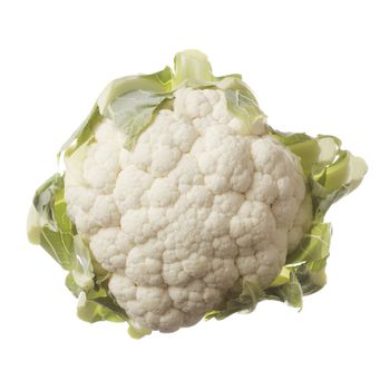 Cauliflower vegetable Brassica oleracea isolated on white