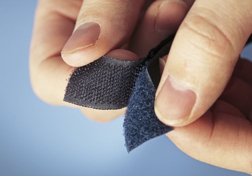 Hook-and-loop fastener aka Velcro in closeup