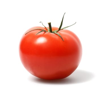 A Fresh tomato on white