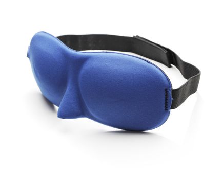 A Blue sleep mask blindfold made of neoprene