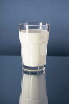 Milk in a glass