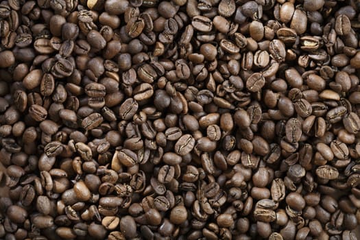 Texture consisting of roasted coffee beans